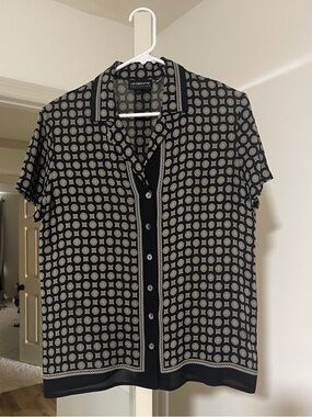 Vintage Silk Button-Up Shirt